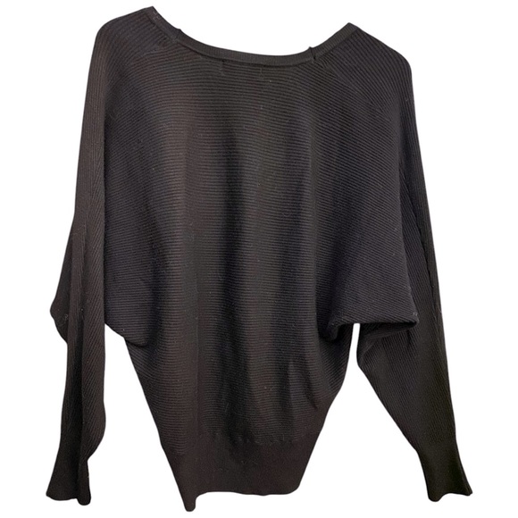 TRUTH by Republic Ribbed Black Dolman Cardigan Size L - Picture 2 of 12